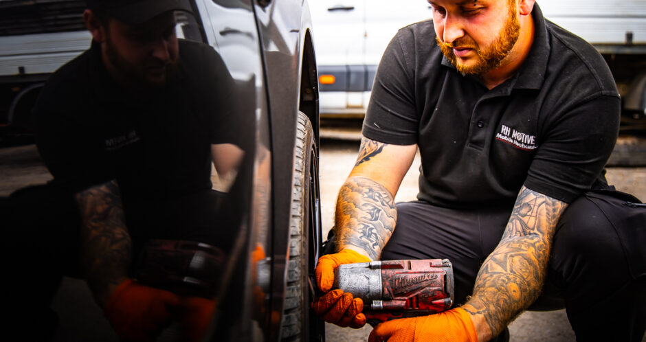 Tyre Change and Repair Services in Berkshire and Hampshire - RH MOTIVE - Mobile Mechanic Berkshire & Hampshire UK - Automotive Photography By KW Creative - Kent Wynne Automotive (C)