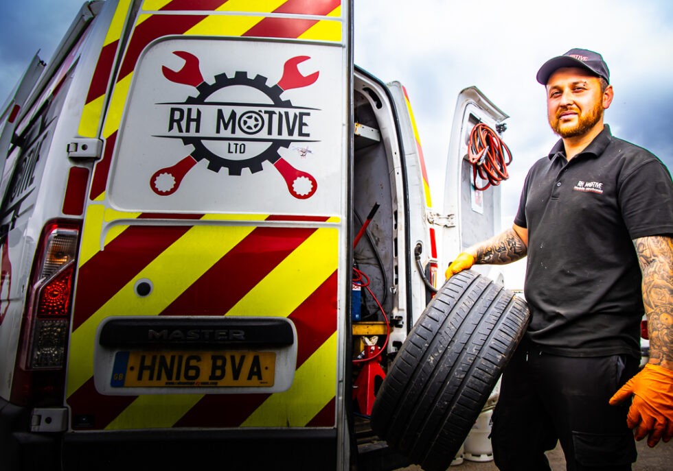 Tyre Change and Repair Services in Berkshire and Hampshire - RH MOTIVE - Mobile Mechanic Berkshire & Hampshire UK - Automotive Photography By KW Creative - Kent Wynne Automotive (C)