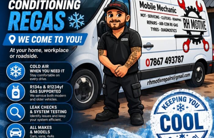 Air Con Regas Berkshire - RH Motive Mobile Mechanic Berkshire and Hampshire (C)