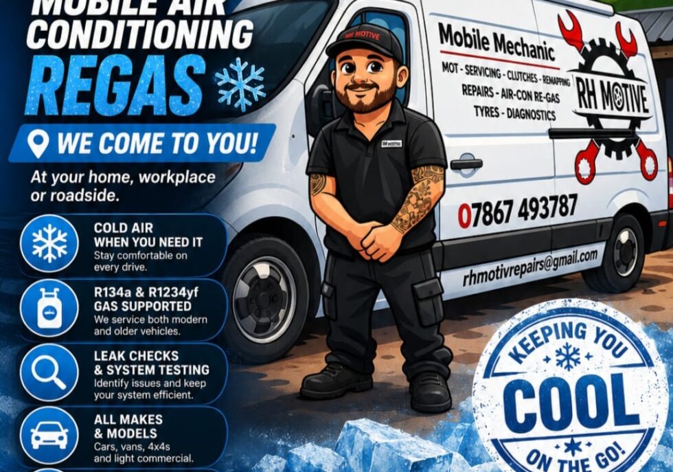 Air Con Regas Berkshire - RH Motive Mobile Mechanic Berkshire and Hampshire (C)