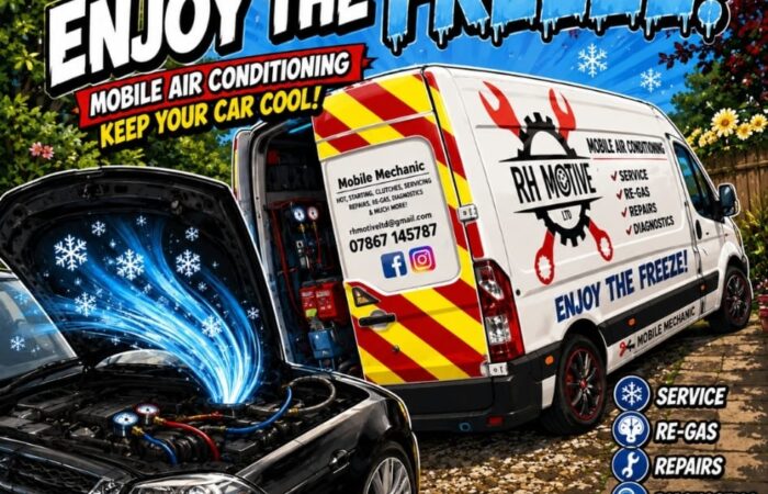 Mobile Car Air Conditioning Service - RH Motive Mobile Mechanic In Berkshire (C)
