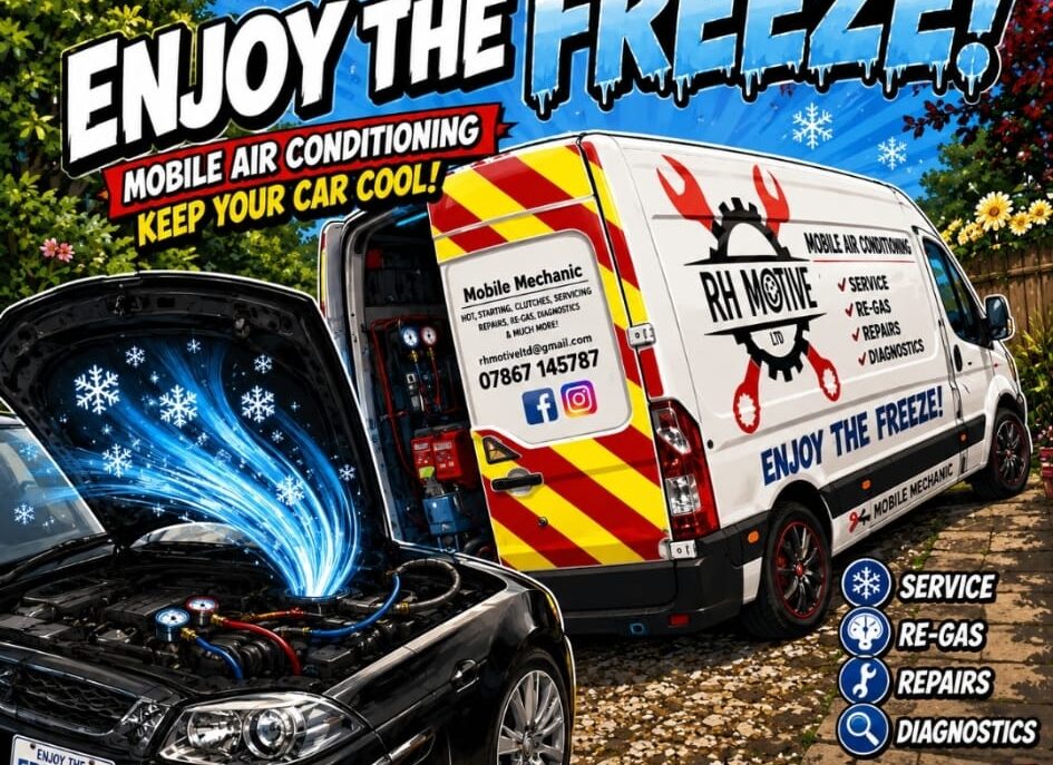 Mobile Car Air Conditioning Service - RH Motive Mobile Mechanic In Berkshire (C)